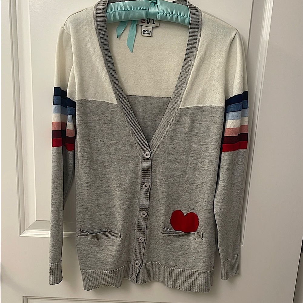 Colorful Striped Women's Cardigan